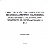 Caracterización de las Condiciones de SAN 2014